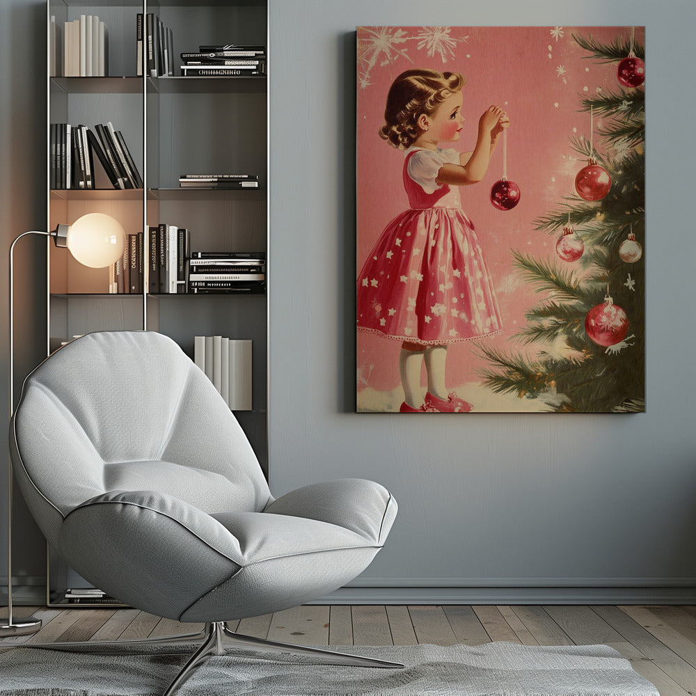 Tableau sur toile « Fille aux Boules »