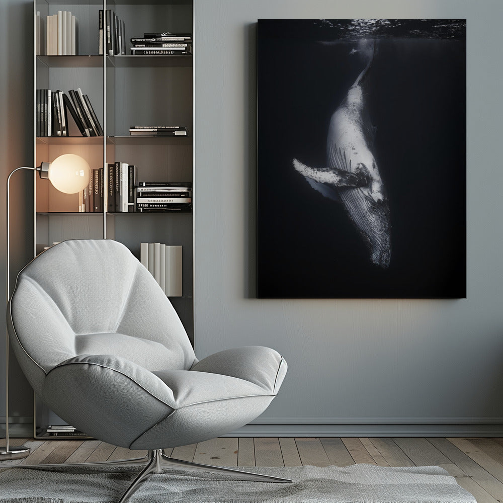 Art mural-Baleine noire