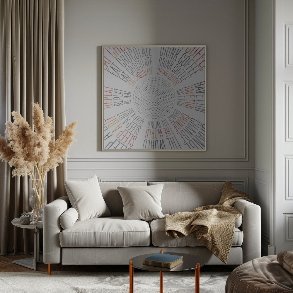 Art mural ART GRAPHIQUE Cercles de vie