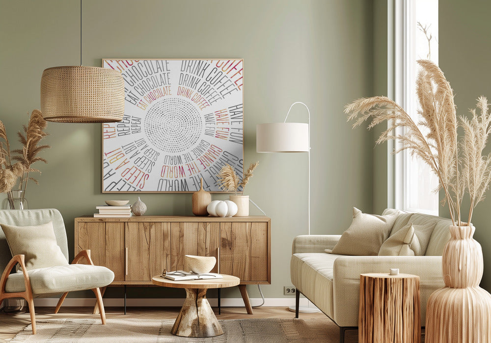 Art mural ART GRAPHIQUE Cercles de vie