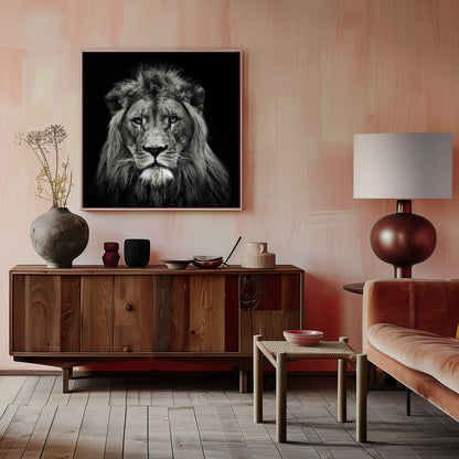 Art mural Impression sur toile jeune lion mâle