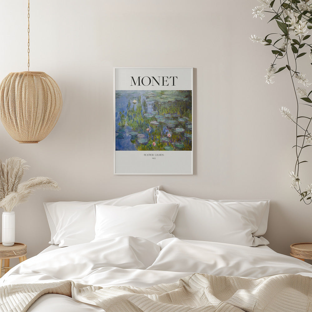 Monet Water Lilies 1915 Canvas Wall Art | Impressionist Museum Poster Print