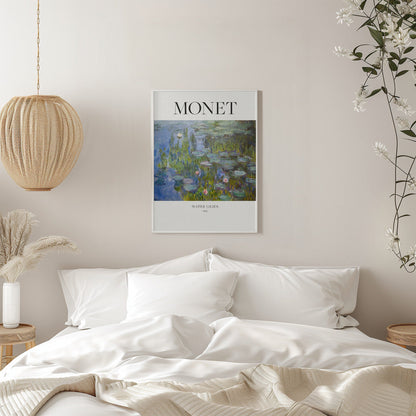 Monet Water Lilies 1915 Canvas Wall Art | Impressionist Museum Poster Print