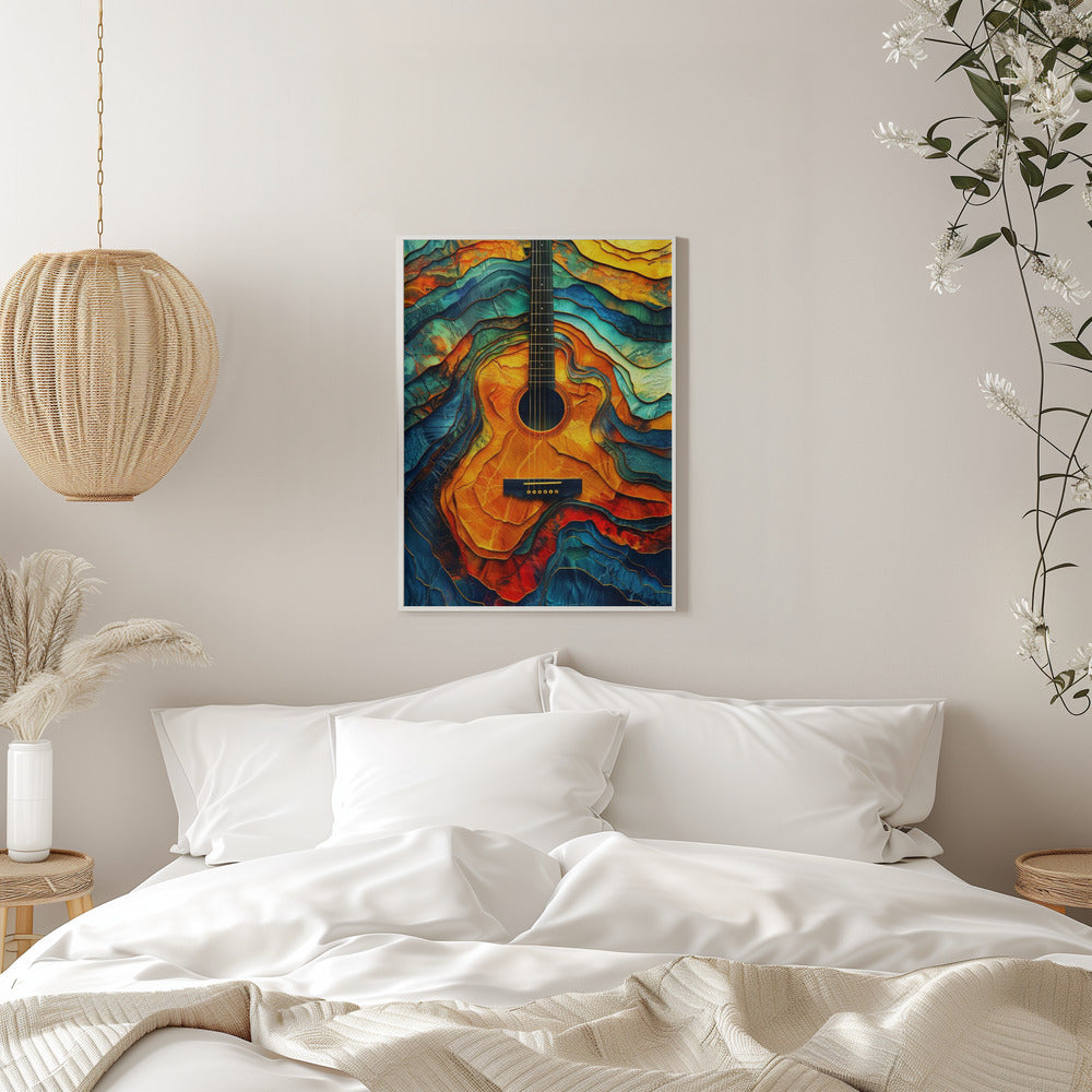 Impression sur toile Guitare Musique 6