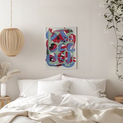 Wall art Dry directional strokes abstract 03