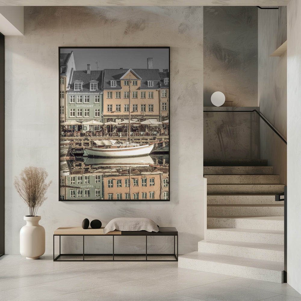 Décoration murale COPENHAGUE VINTAGE Nyhavn tranquille