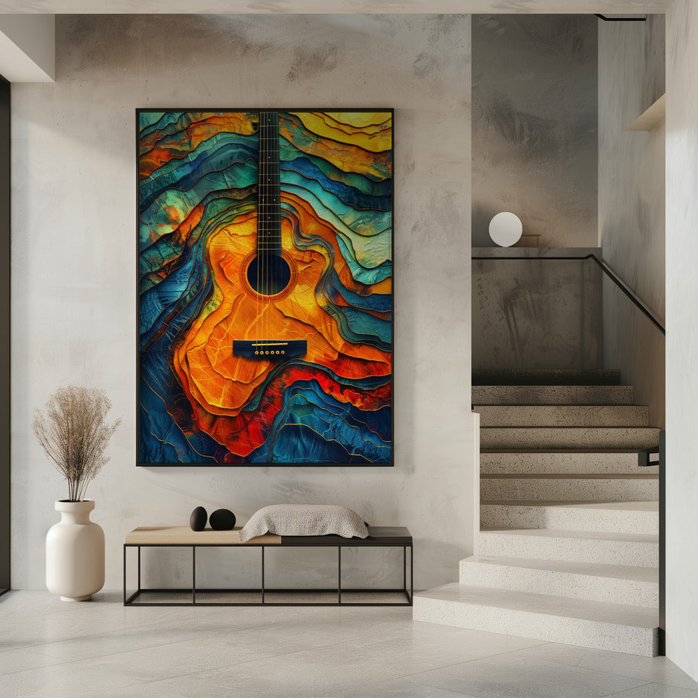 Impression sur toile Guitare Musique 6
