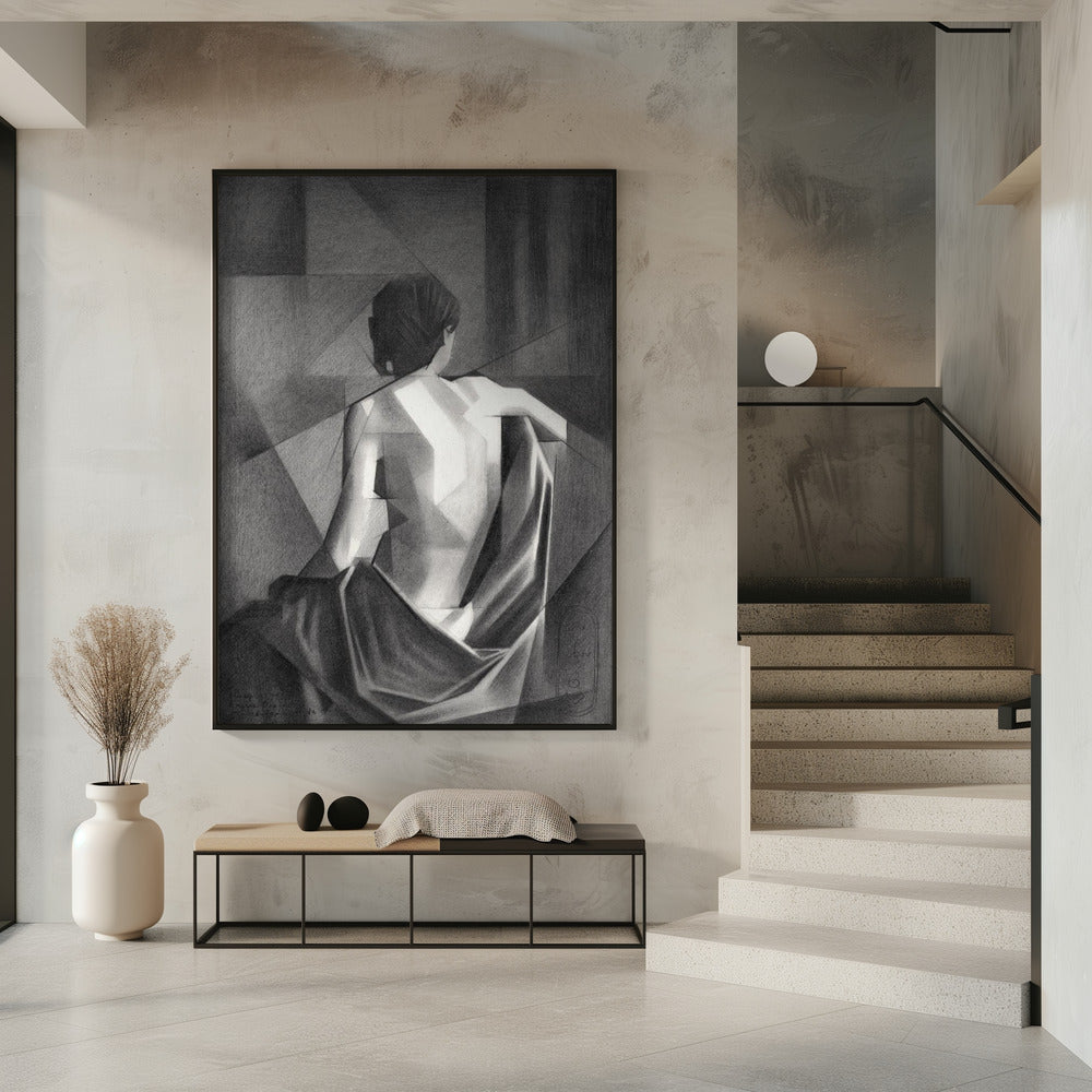 Wall art Study After Eugène Durieu & #039;s Seated Female Nude - 20-08-21