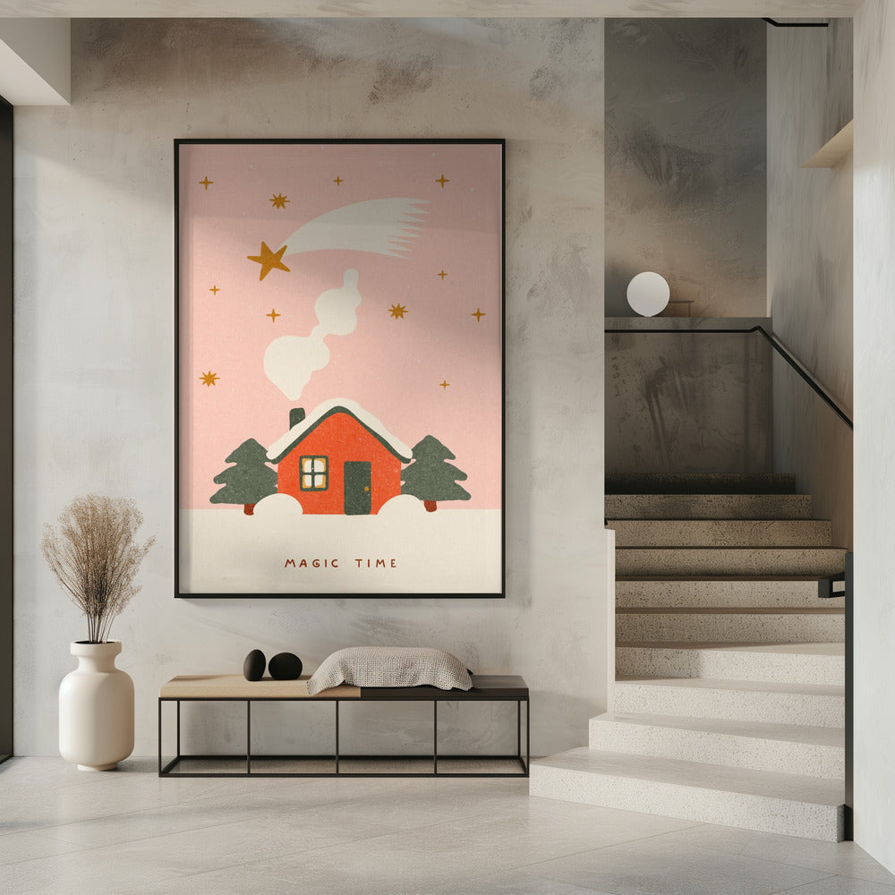 Wall art A magical time at Christmas Canvas Print