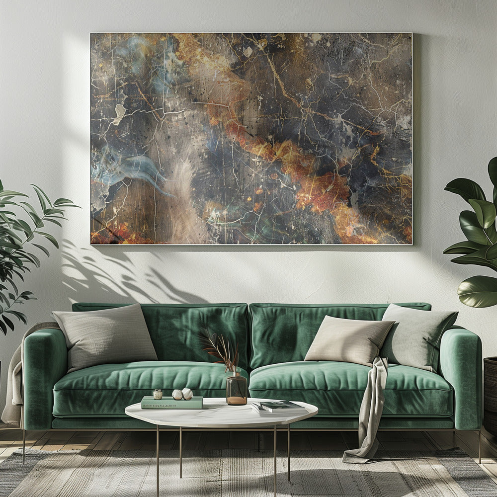 Art mural Illustration d'art abstrait marbré 01