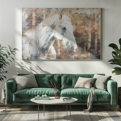 Décoration murale Cheval Animal Illustration d'art vintage Wallart 05