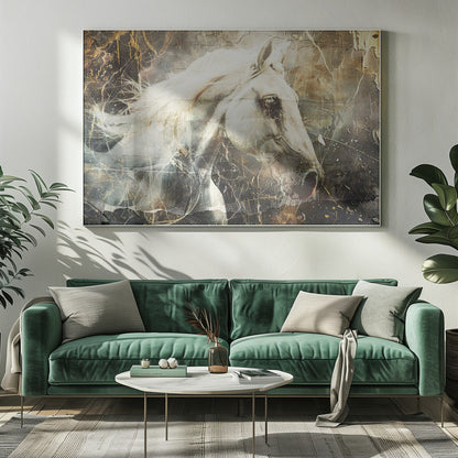 Art mural Cheval Animal Art vintage Illustration Murale 08