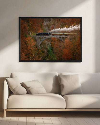 Wall art Museum train