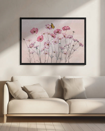 Wall Art Cosmos and Butterfly