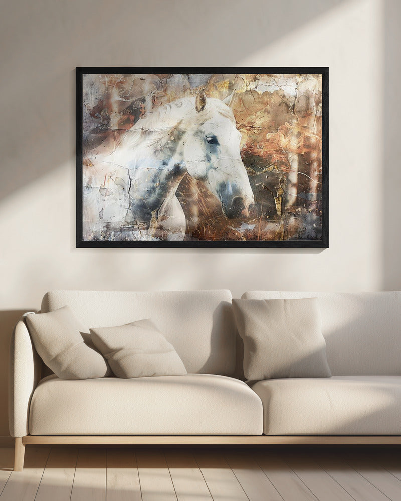 Décoration murale Cheval Animal Illustration d'art vintage Wallart 05