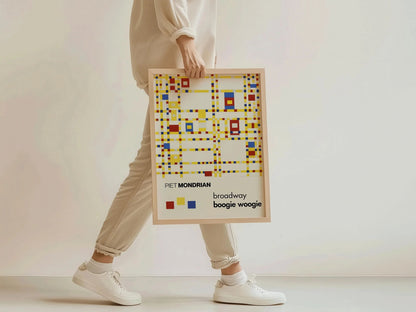 Piet Mondrian Broadway Boogie Woogie Giclee Print: Mid-Century Modern Art
