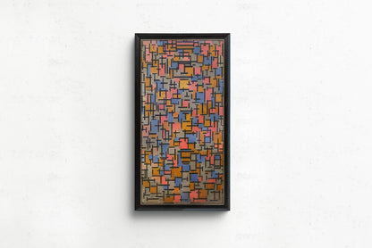 Affiche d'art Composition de Piet Mondrian (1916) : Impression Giclée Moderne du Milieu du Siècle (2x1)