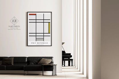 Piet Mondrian - Composition 1936 IMPRESSION | Affiche d'art moderne du milieu du siècle (disponible encadrée à la main ou sans cadre)