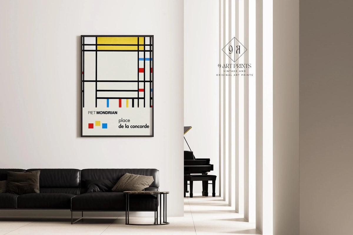 Piet Mondrian 'Place de la Concorde' Giclee Print: Mid-Century Modern Art