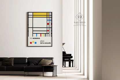 Piet Mondrian 'Place de la Concorde' Giclee Print: Mid-Century Modern Art