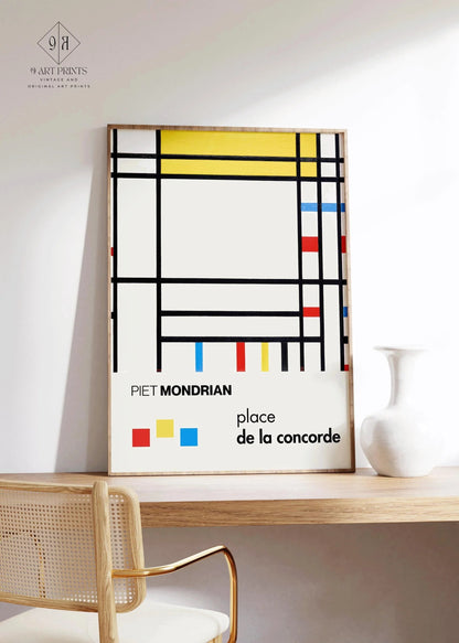 Piet Mondrian 'Place de la Concorde' Giclee Print: Mid-Century Modern Art