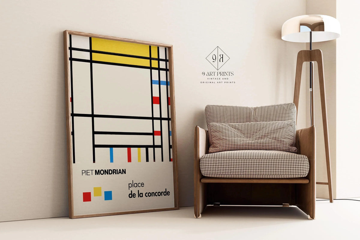 Piet Mondrian 'Place de la Concorde' Giclee Print: Mid-Century Modern Art