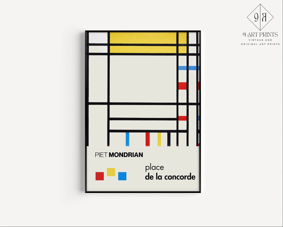 Piet Mondrian 'Place de la Concorde' Giclee Print: Mid-Century Modern Art
