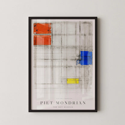 Piet Mondrian - Study for a Composition PRINT | Museum Poster (available handframed or unframed)