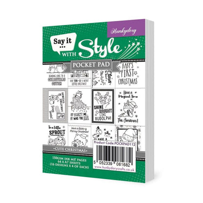 Bloc-notes de poche Say It With Style – Noël mignon