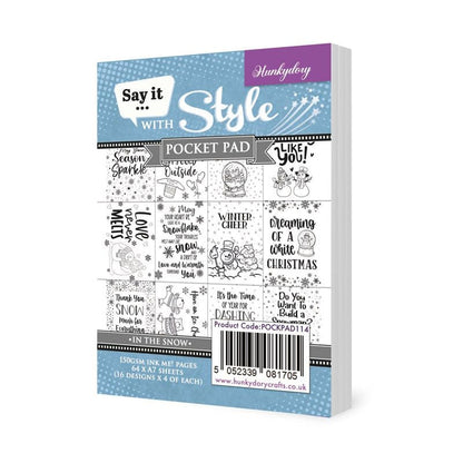 Blocs-notes de poche "Say It With Style" - Sous la neige