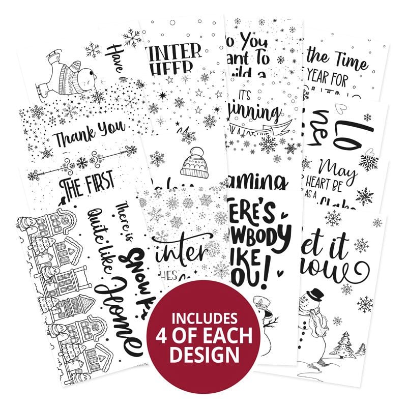 Blocs-notes de poche "Say It With Style" - Sous la neige