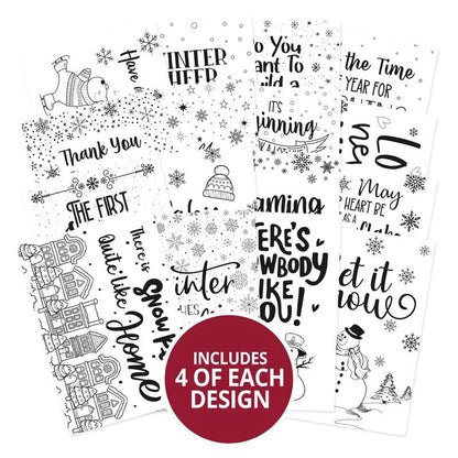 Blocs-notes de poche "Say It With Style" - Sous la neige