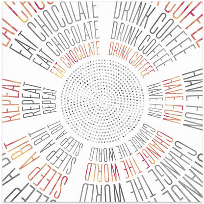 Art mural ART GRAPHIQUE Cercles de vie