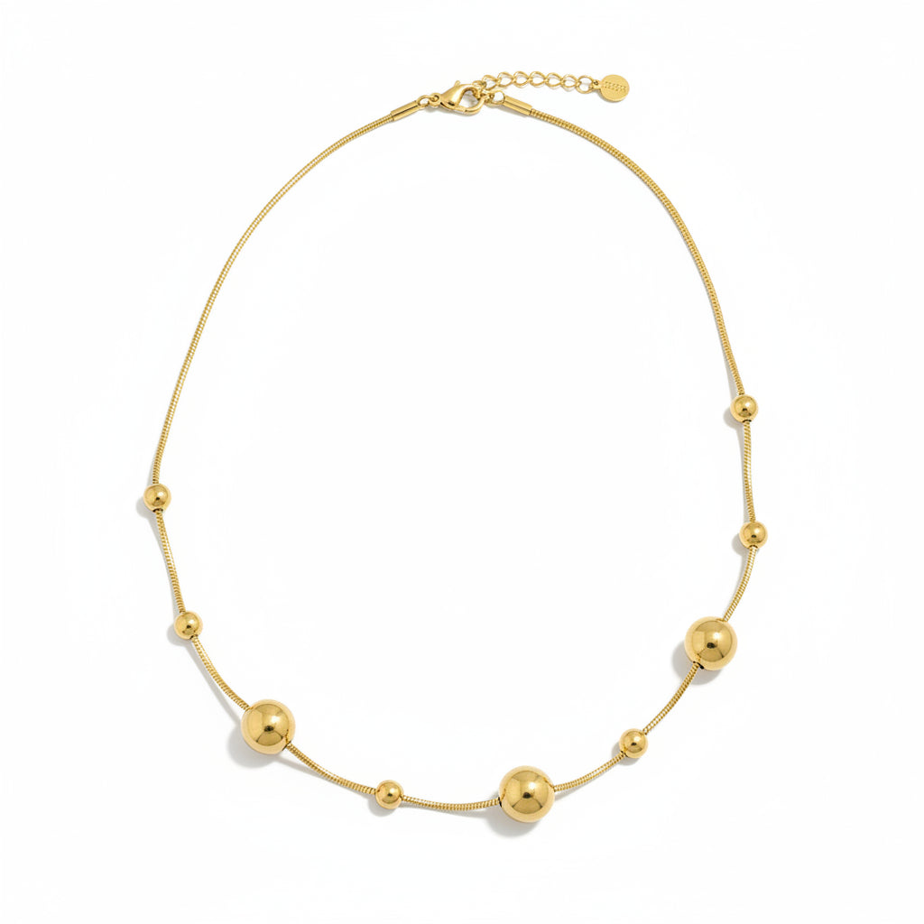 Collier Multiball - Acier Inoxydable Doré