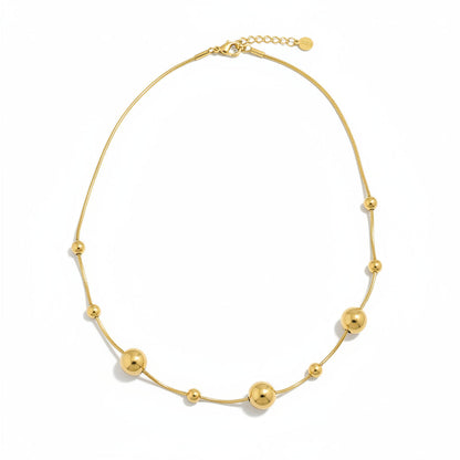 Collier Multiball - Acier Inoxydable Doré