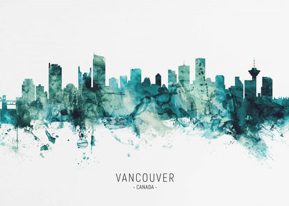 Wall art Vancouver Canada Skyline