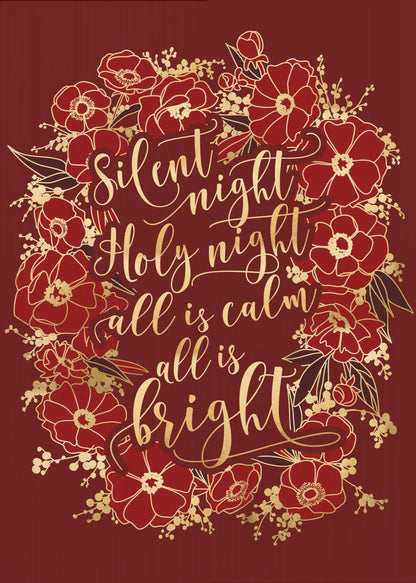 Wall art Silent night - red Canvas Print