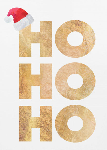 Wall art Hohoho typography Canvas Print