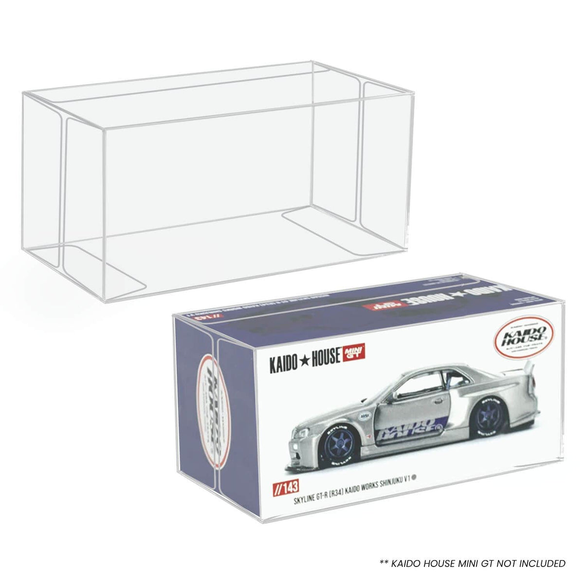 10x EVORETRO PET Box Protectors for Kaido House Mini GT 1:64 Diecast