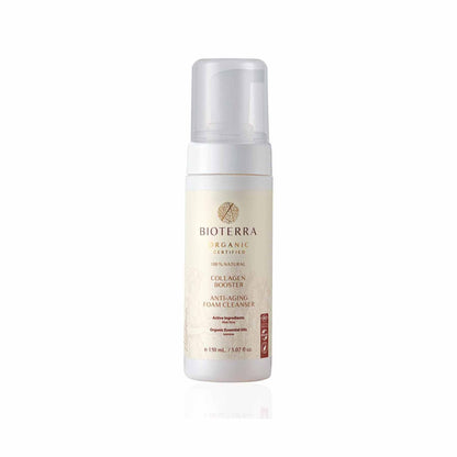 Bioterra Nettoyant Moussant Anti-Âge Booster de Collagène Bio 150 ml