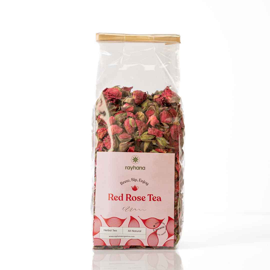 Thé Rose Rouge – Tisane de Boutons de Roses Entiers par Rayhana