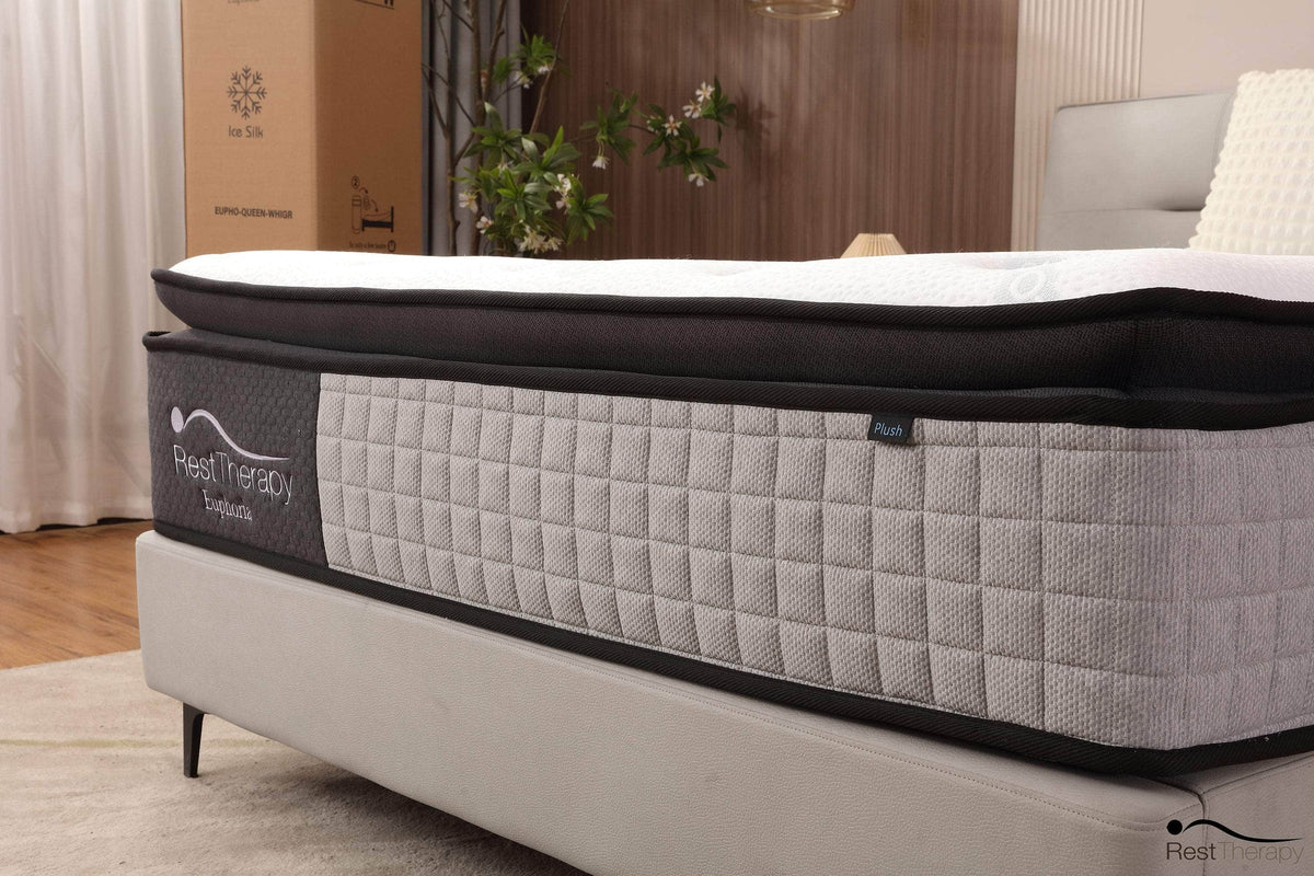14" Euphoria Cooling Pillow Top Plush Hybrid Mattress – Gel Memory Foam & Pocket Coils