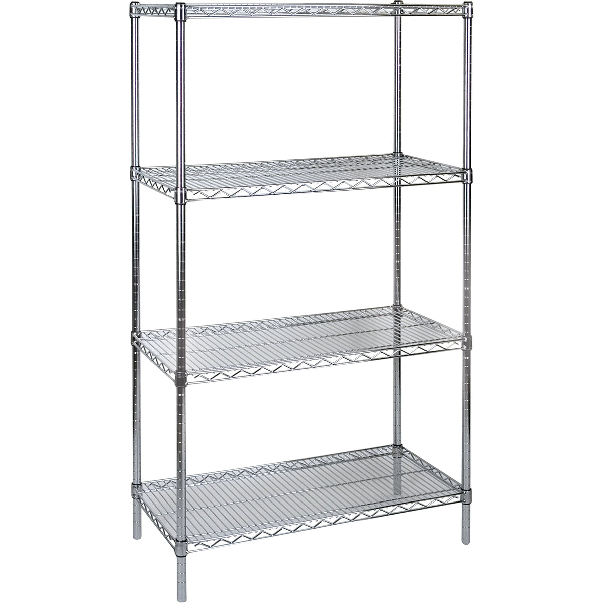 Tablettes grillagées chromées, usage standard