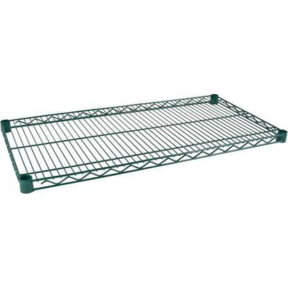 Étagère pour rayonnage métallique robuste vert époxy