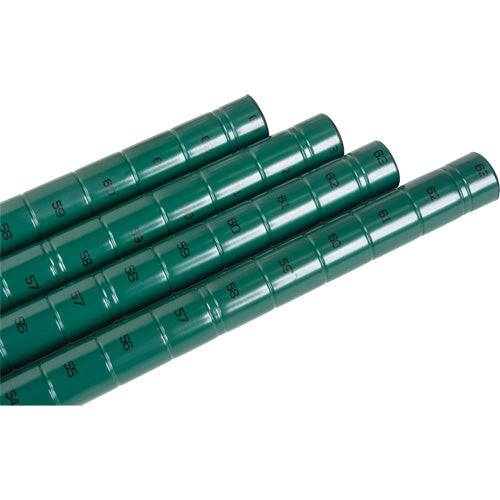 Poteau de rayonnage métallique en époxy vert robuste