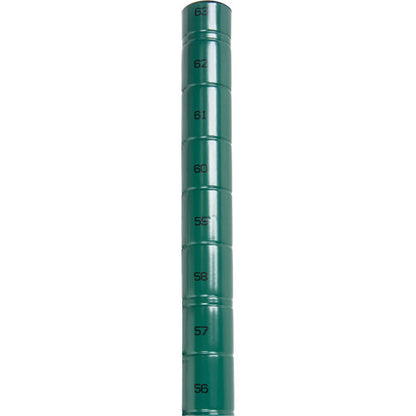 Poteau de rayonnage métallique en époxy vert robuste