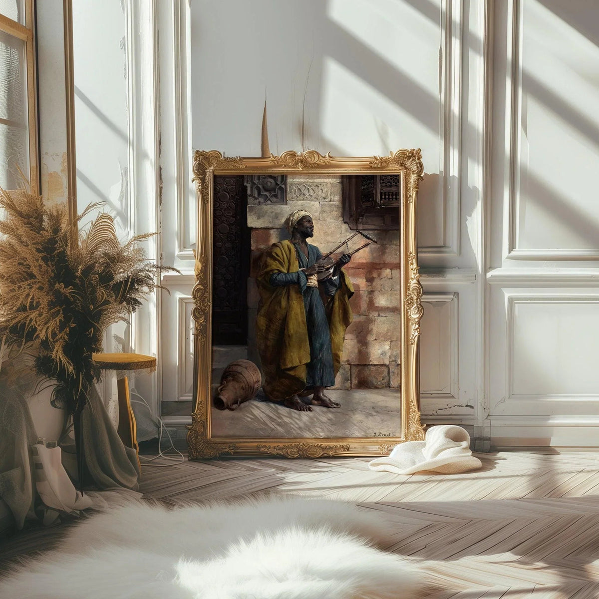 Rudolf Ernst - The Musician | Orientalist Art (available handframed or unframed)