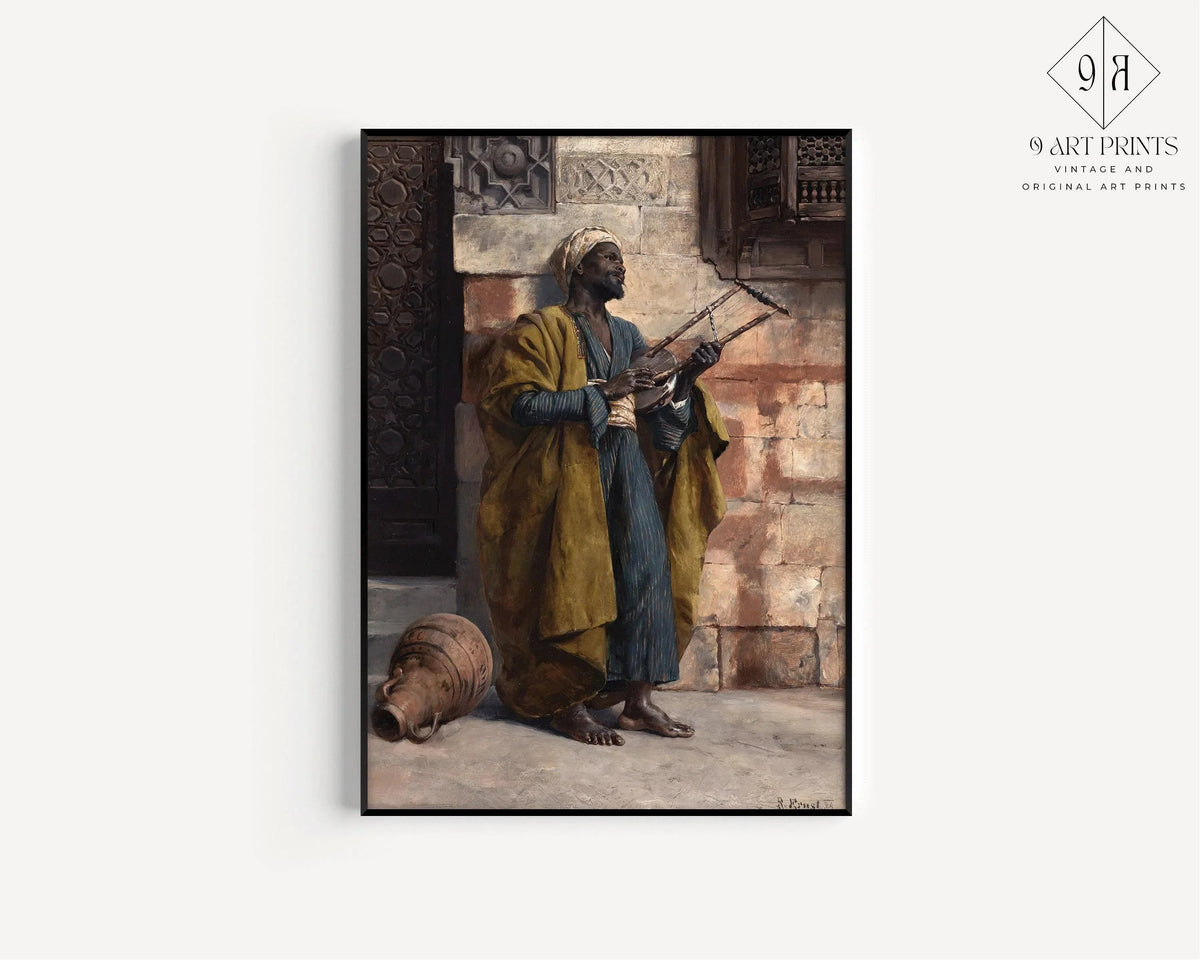 Rudolf Ernst - The Musician | Orientalist Art (available handframed or unframed)
