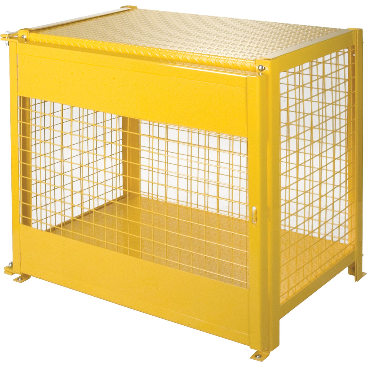 Armoires pour bouteilles de gaz, capacité 6 bouteilles, 111,8 cm l x 76,2 cm P x 94 cm H, jaune