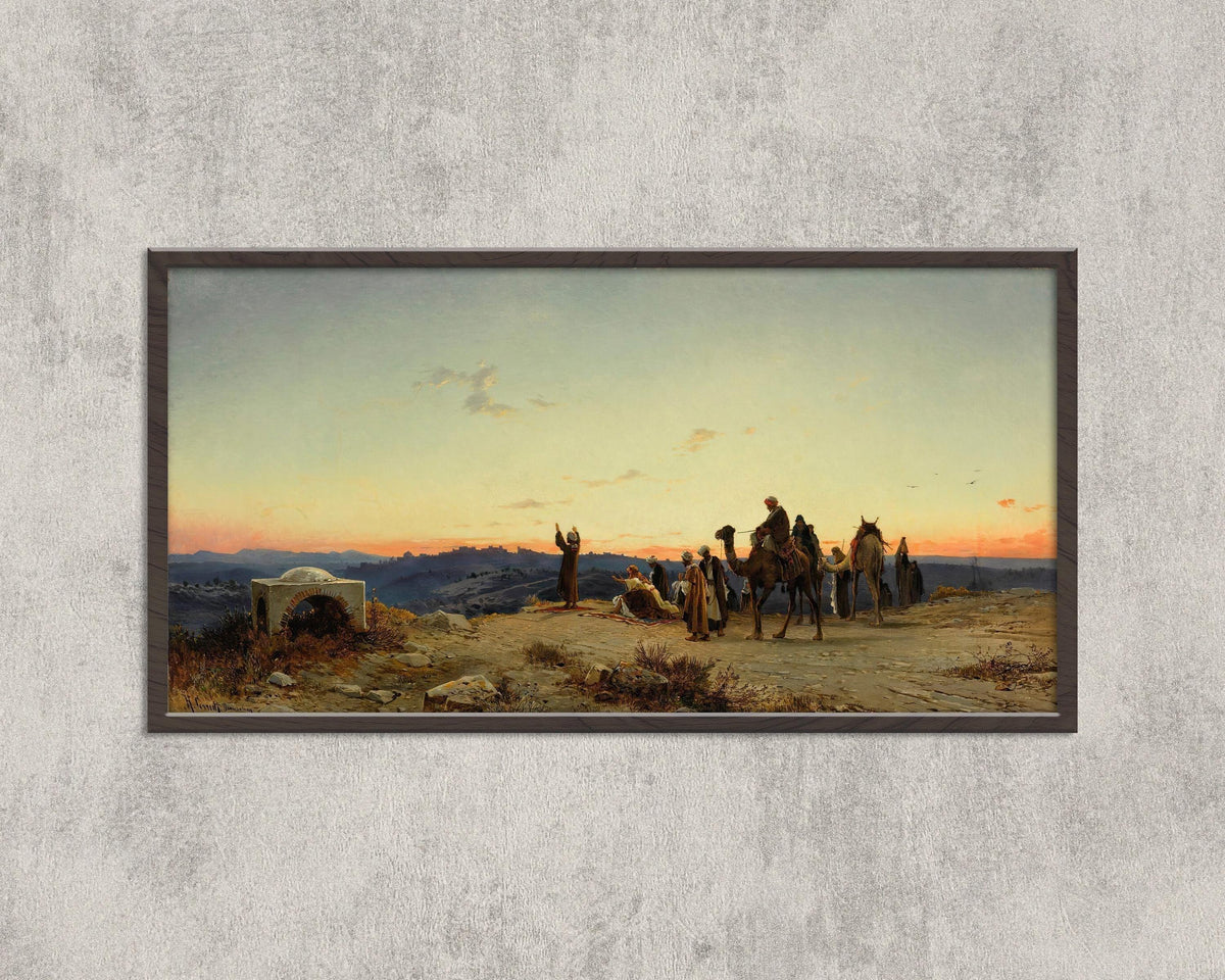 Salomon Corrodi: 19th Century Orientalist Painting, Palestine Art Print